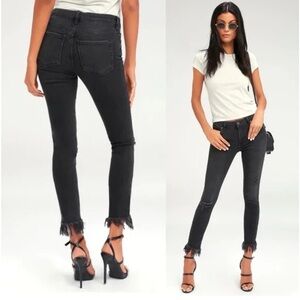 Free People We The Free Fringe Skinny Ankle Jean size 26